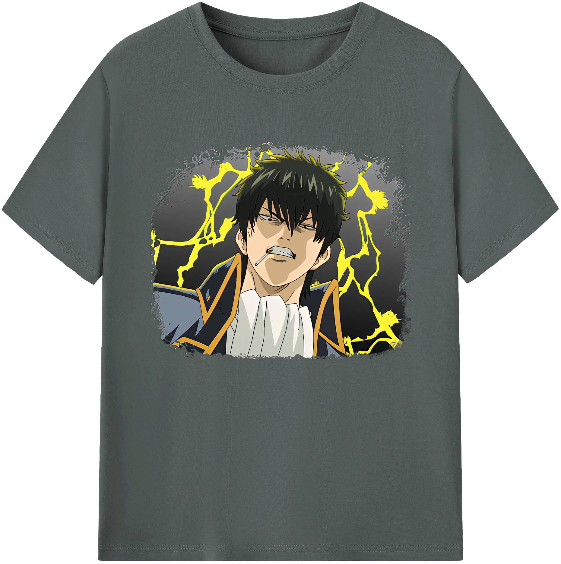（画像用） ぎんたま 坂田銀時（さかたぎんとき） 神楽 志村新八（しむら しんぱち） GINTAMA Sakata Gintoki Kagura Shimura Shinpachi 綿100％ メンズ半袖Tシャツ｜肌触りやわらか＆通気性